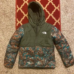The North Face Sherpa Coat - Olive Green - Size 7
